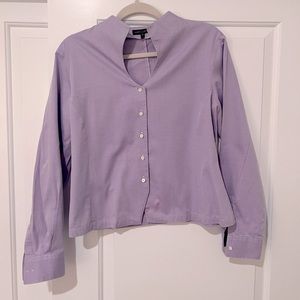 Audrey Talbott Vintage Equestrian Style Dress Shirt | M